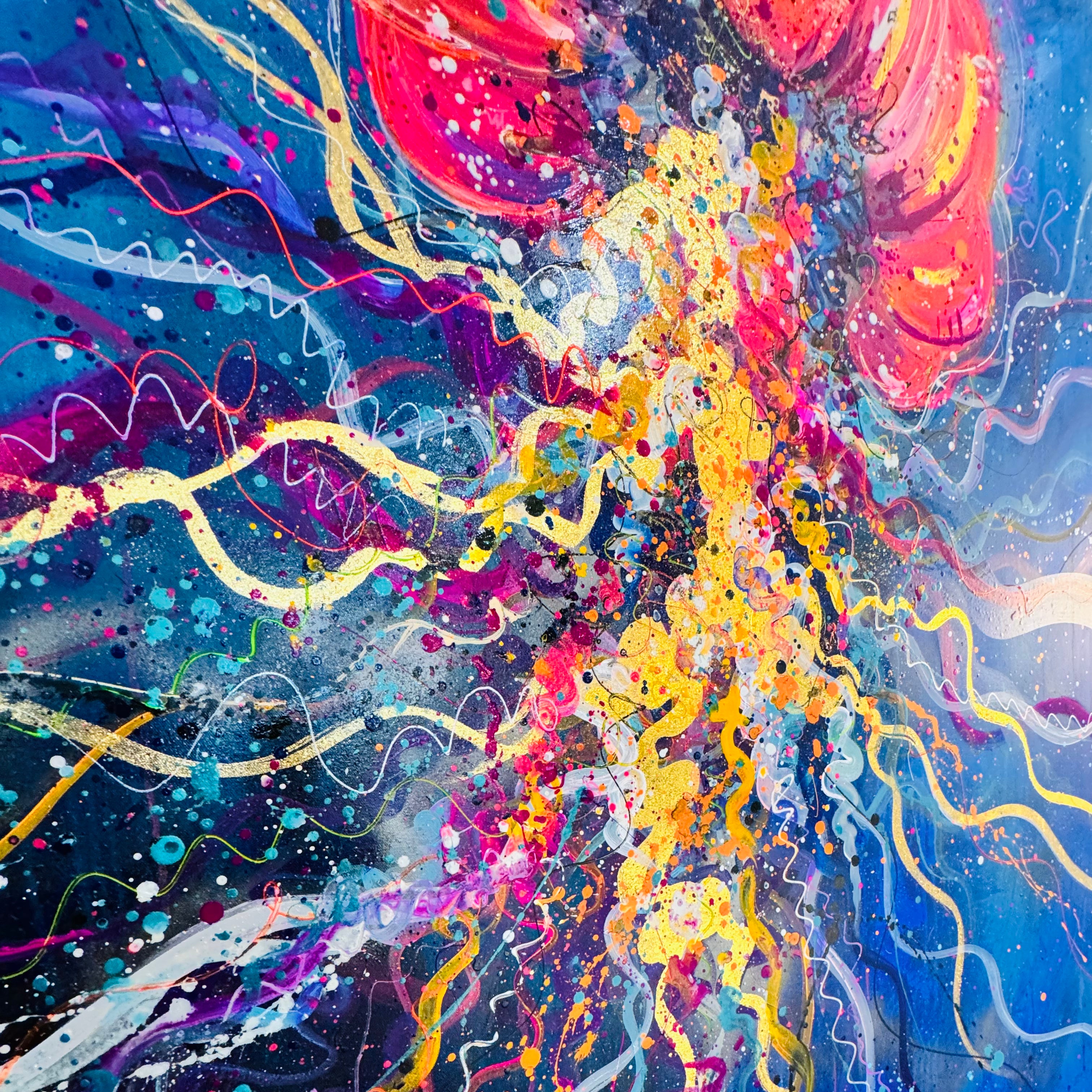 Original Poseidon the Jellyfish (Diptych) - SOLD