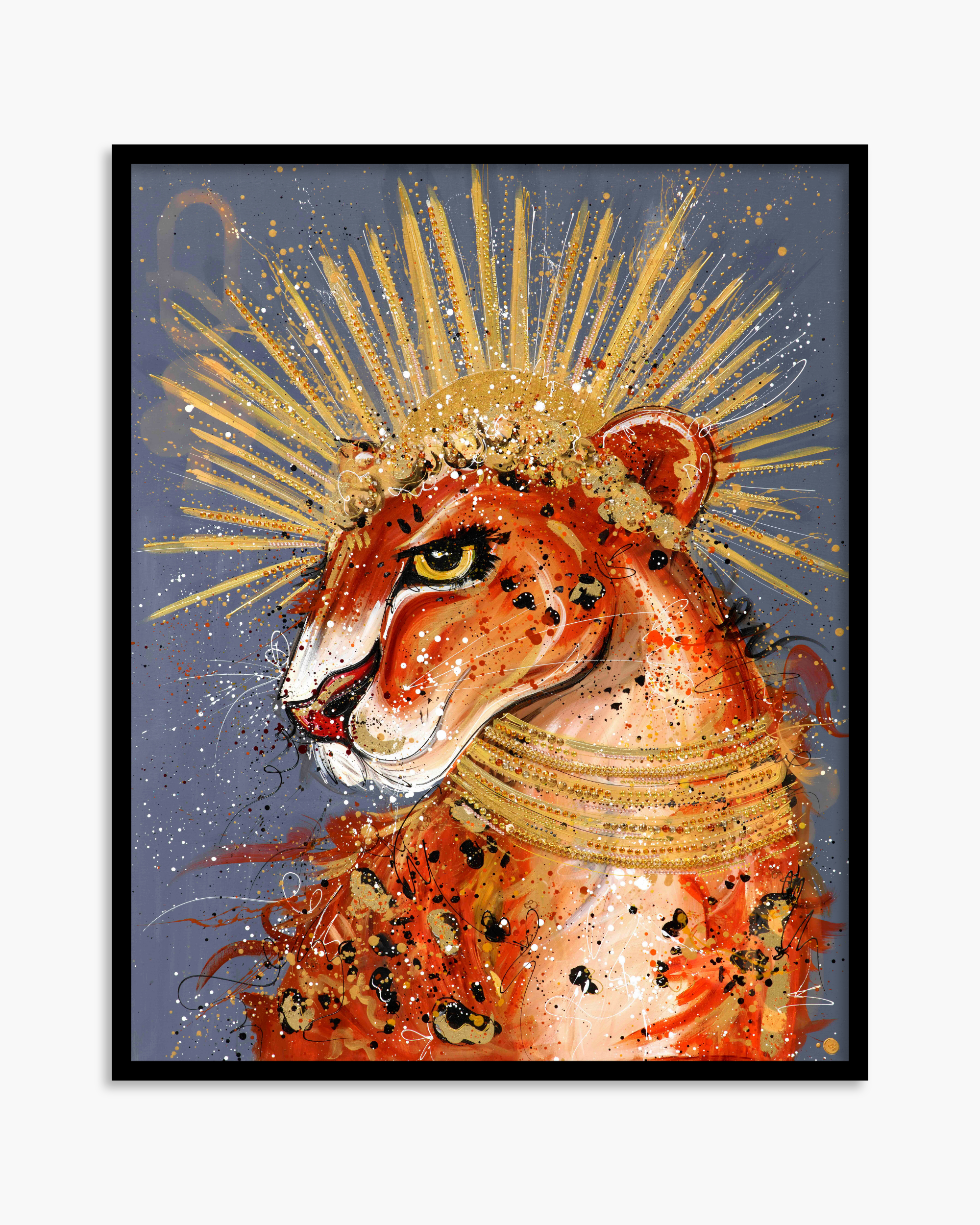 Queen of Clubs Standard Print