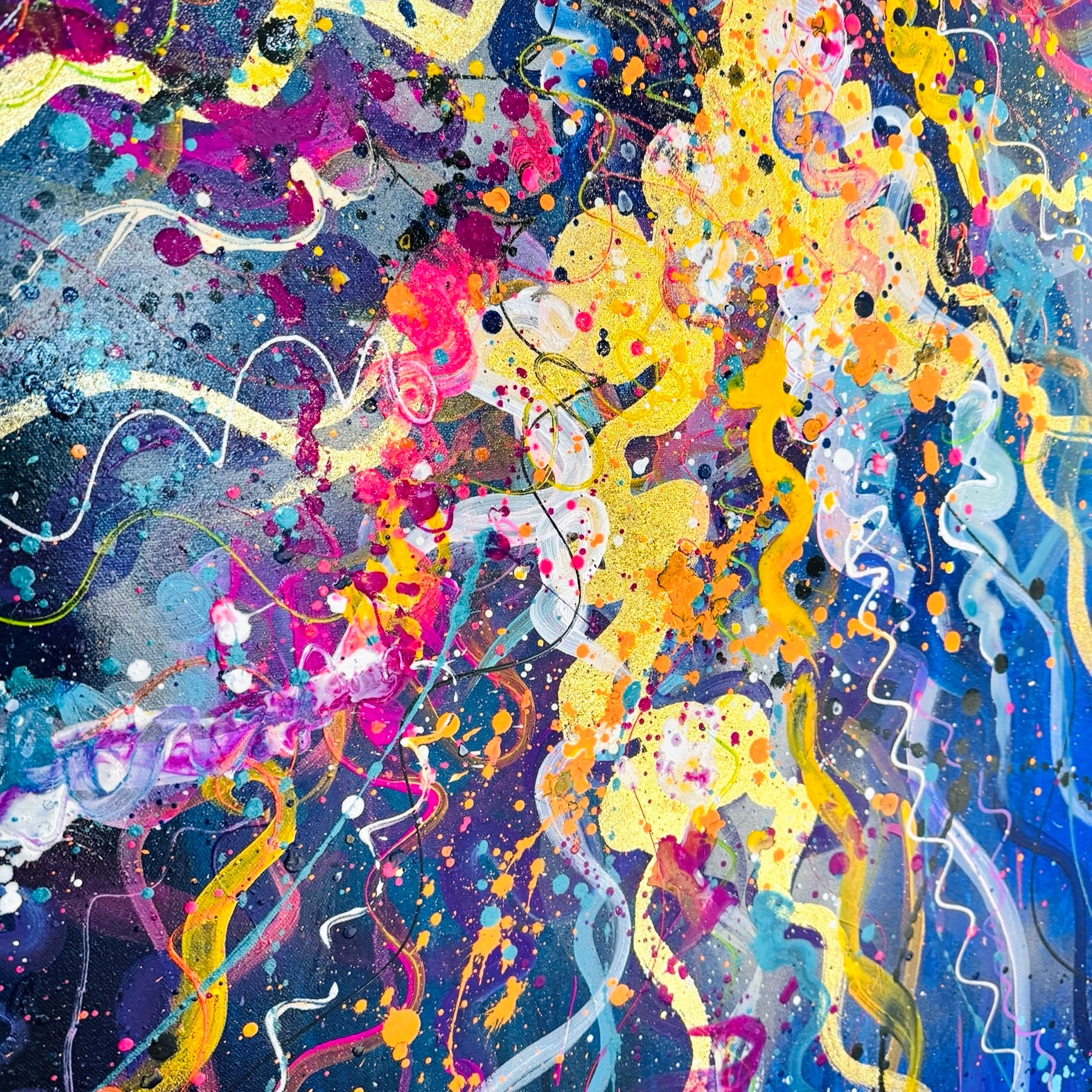 Original Poseidon the Jellyfish (Diptych) - SOLD