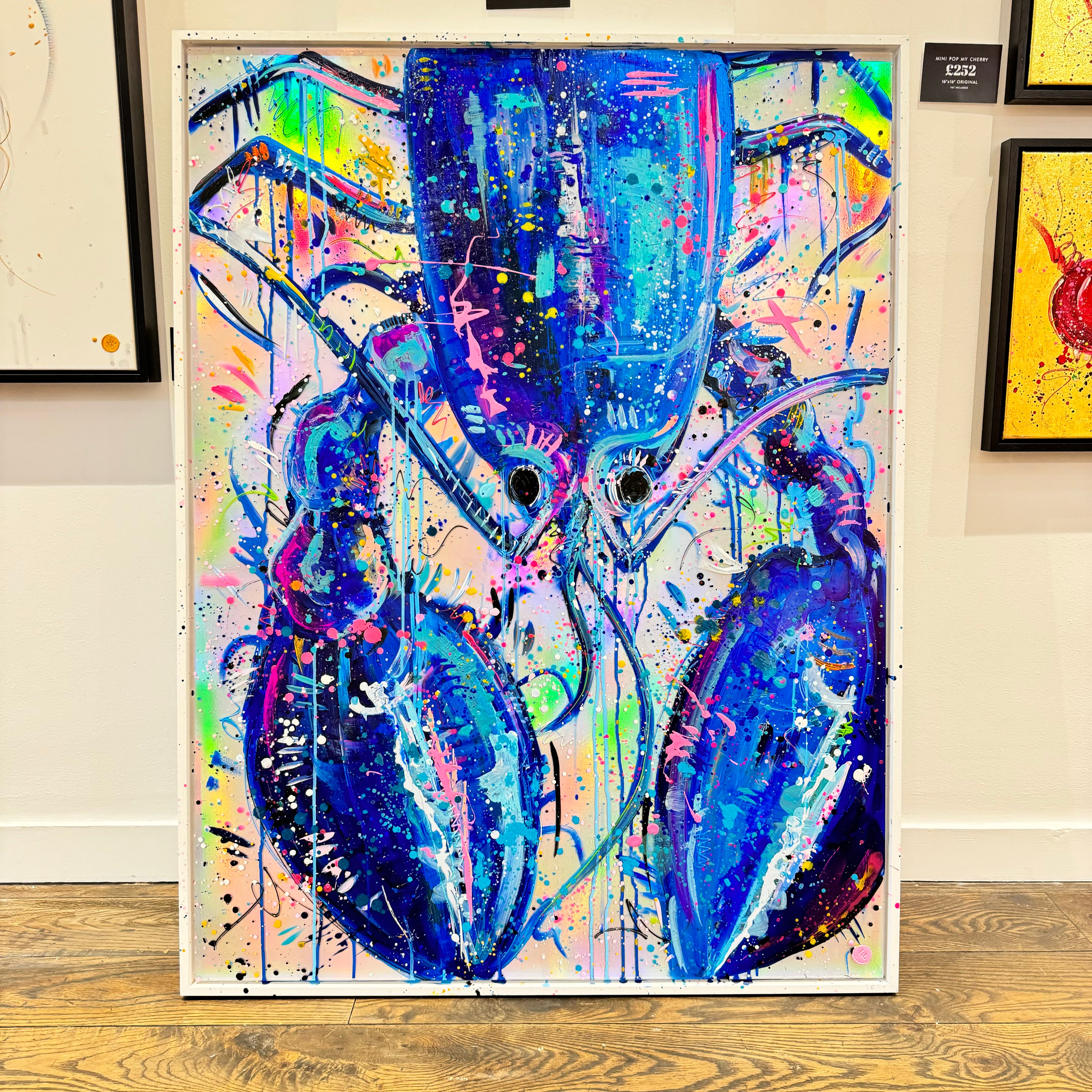 Lady Larissa the Holographic Lobster 🦞 Original - SOLD