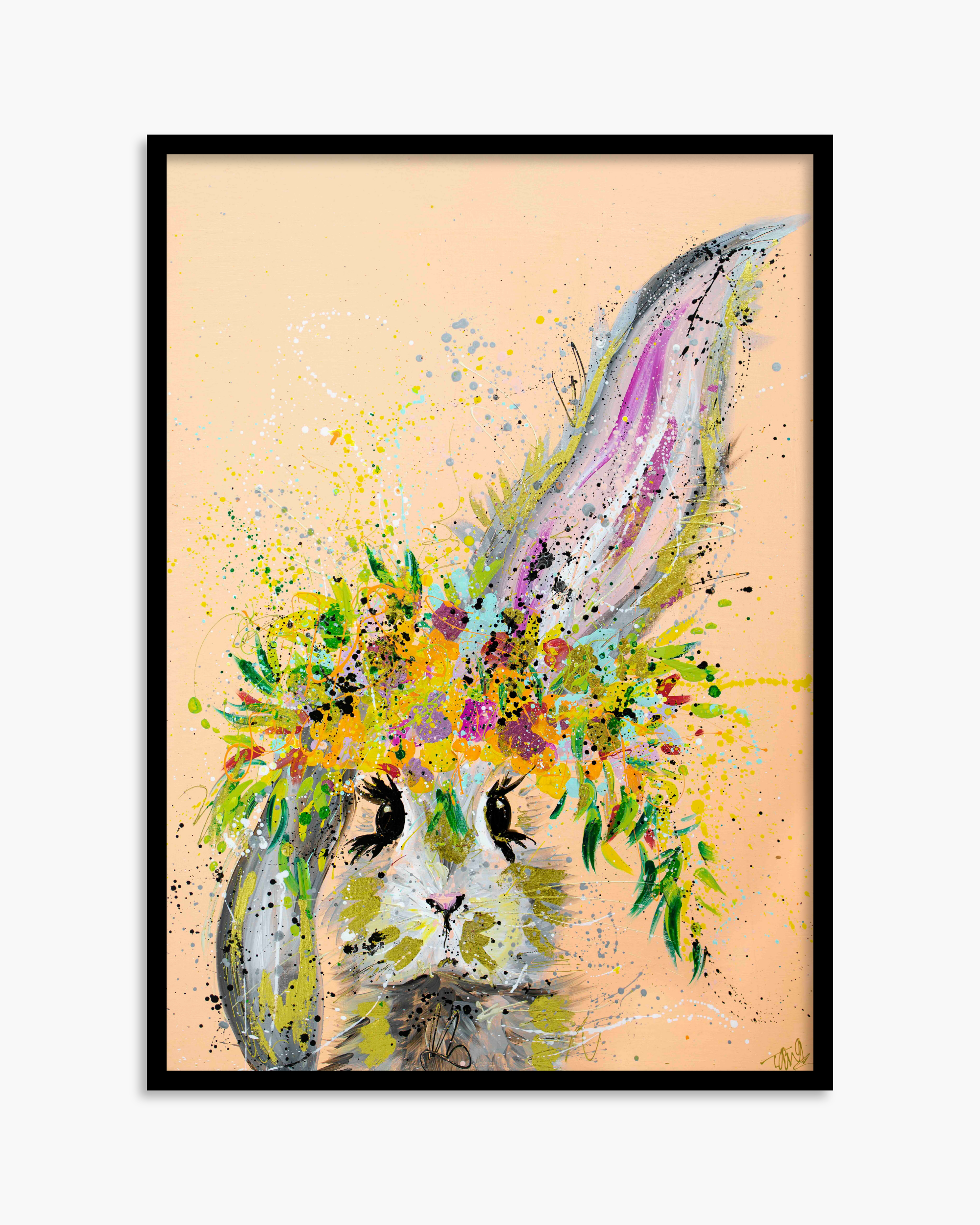 Peach Bunny Standard Print