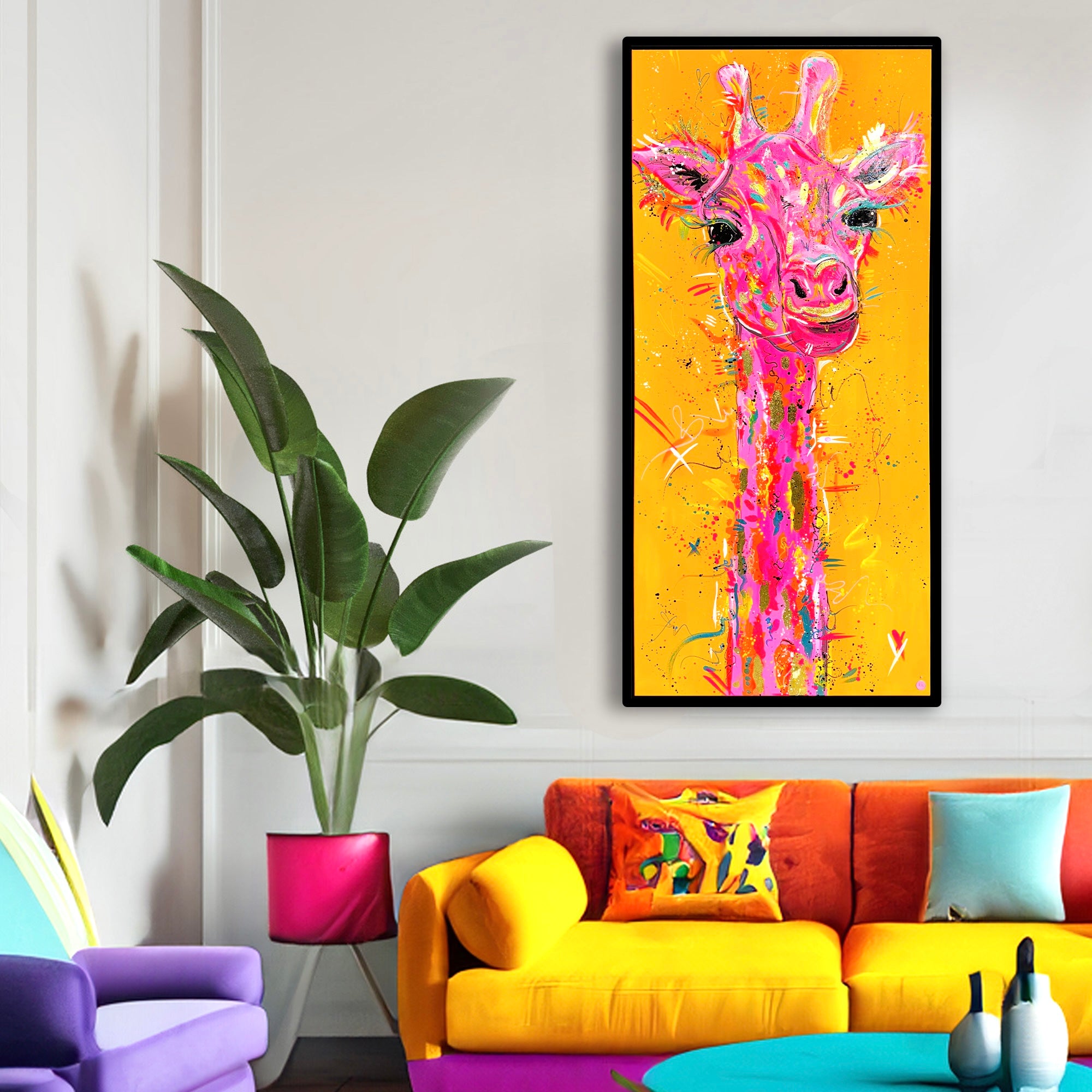Original Delilah the Pink Giraffe - SOLD