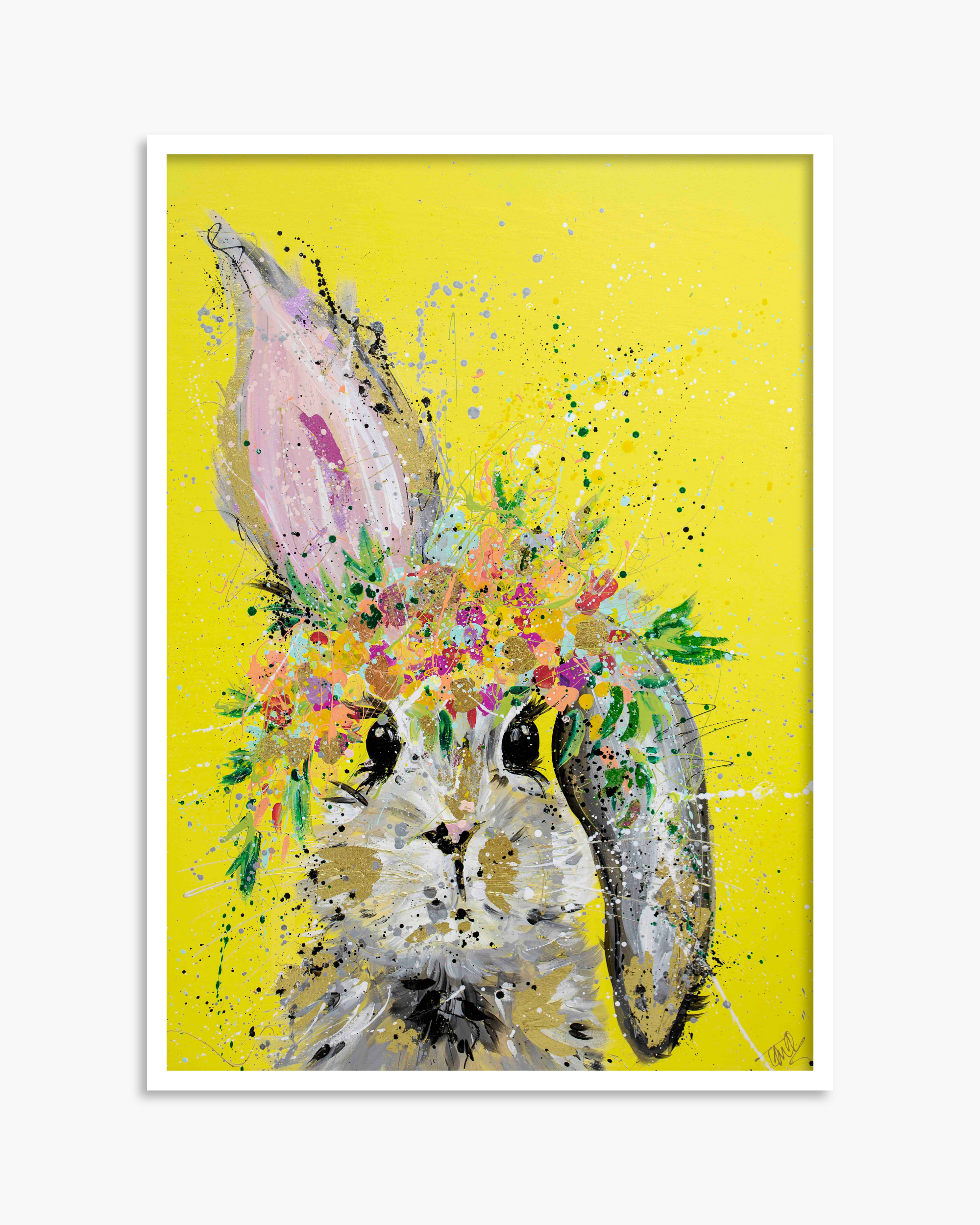 Yellow Bunny Standard Print